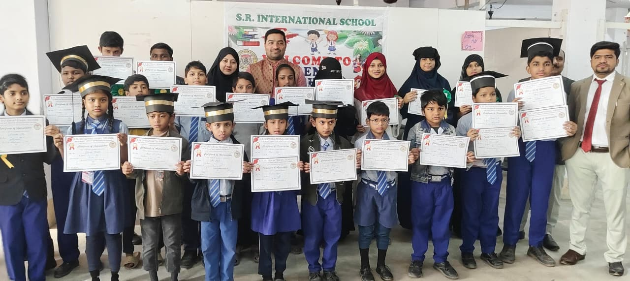 Students celebrating with certificates
