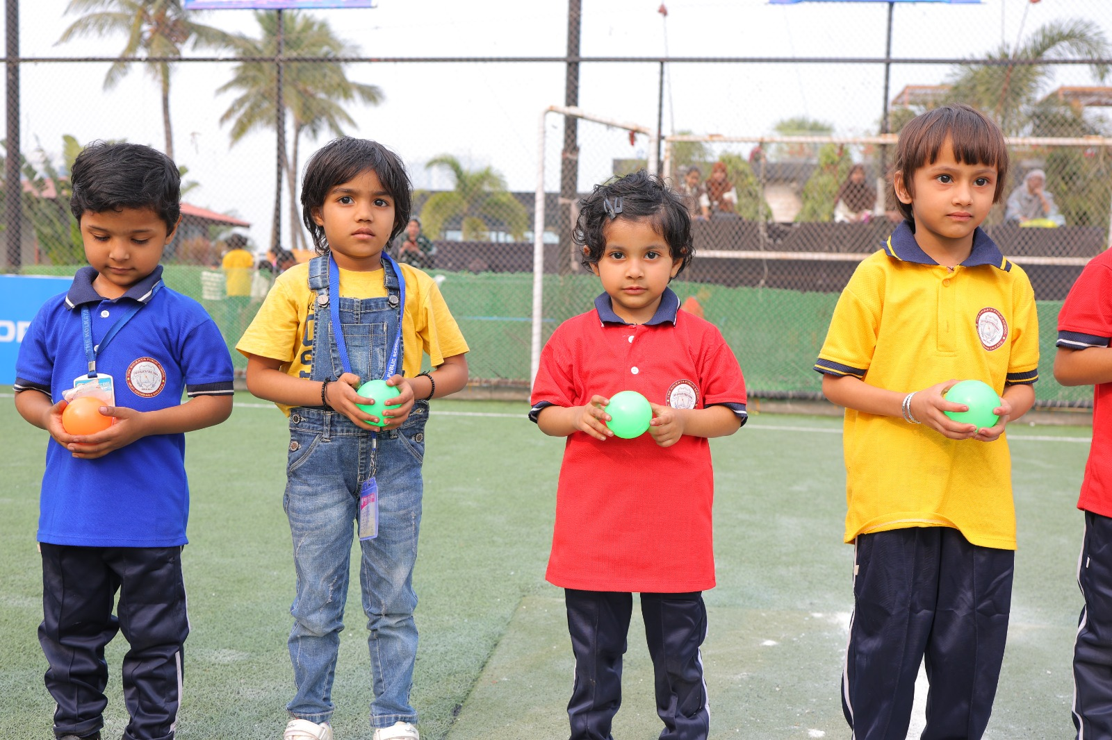 Young learners at sports day